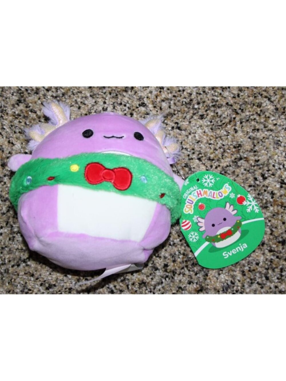 NWT Christmas 2021 Squishmallows Svenja Axolotl 5" Wreath